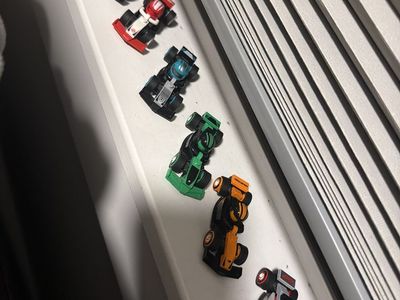 Assorted Miniature Race Car Figures - Set of 7