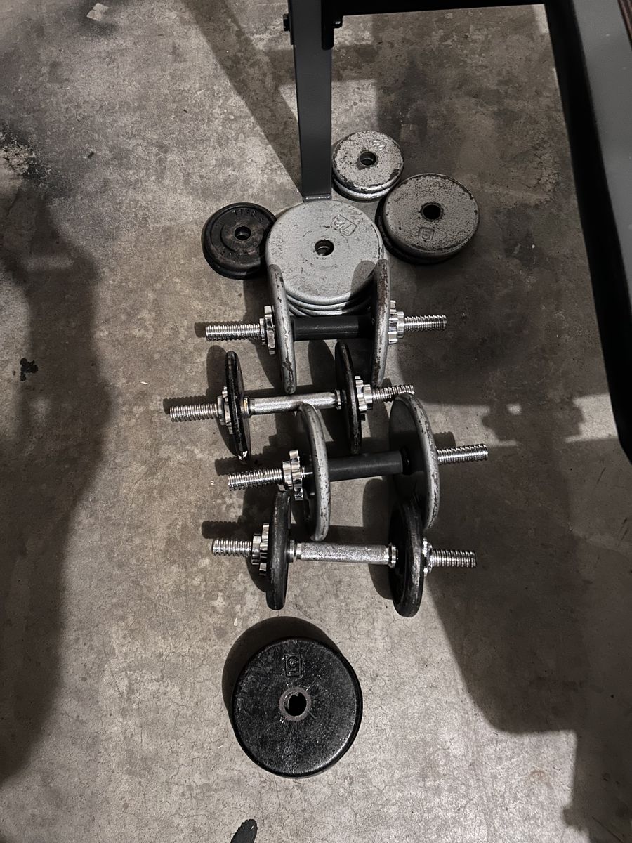 Dumbbell weights - adjustable