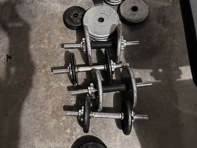 Dumbbell weights - adjustable