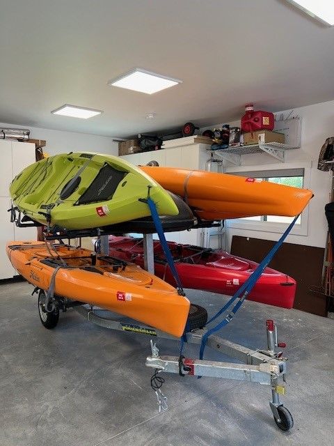 Hobie (4)  Kayaks with Trailer And Storage
