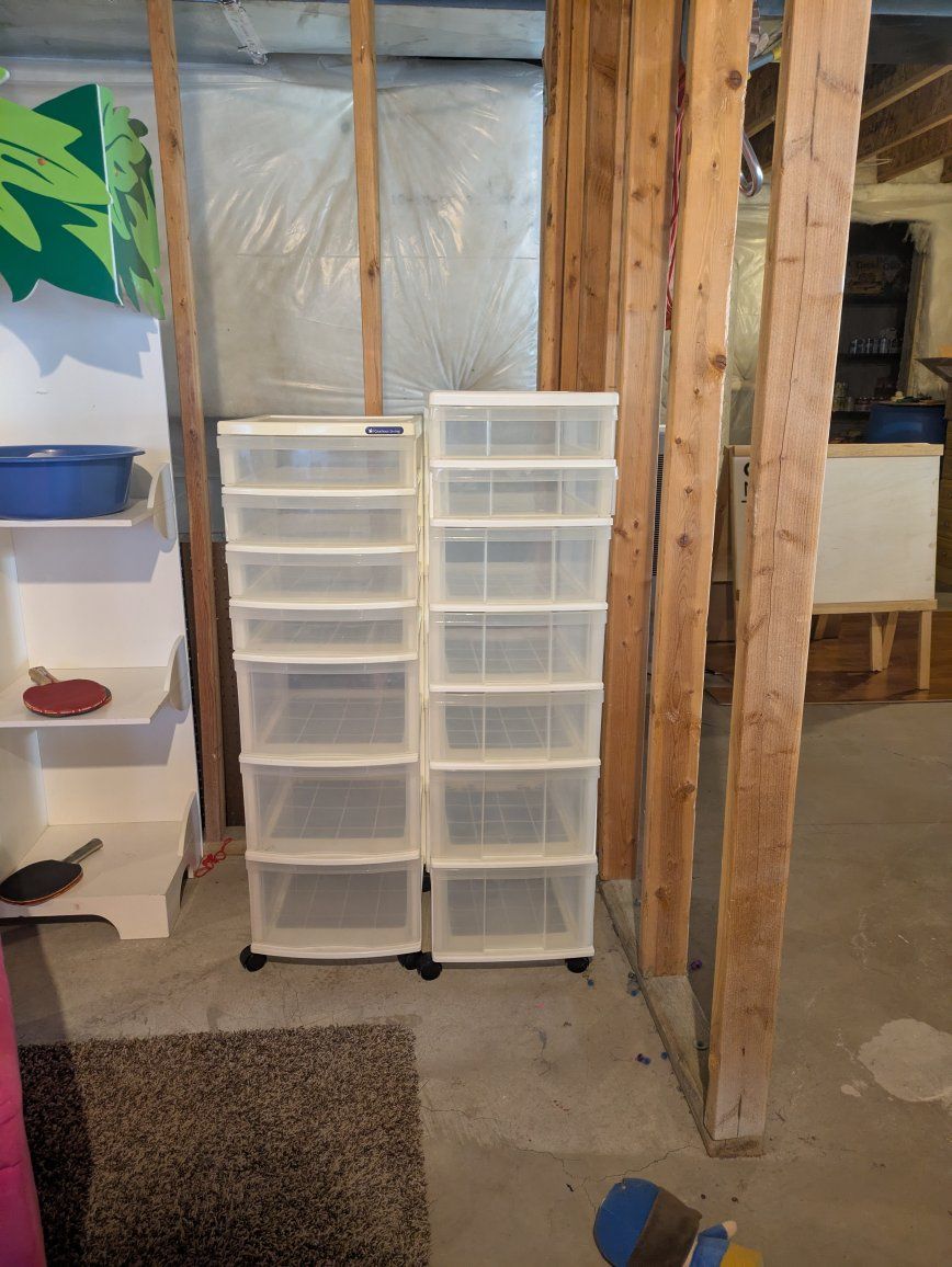 Two Seven Drawer Towers