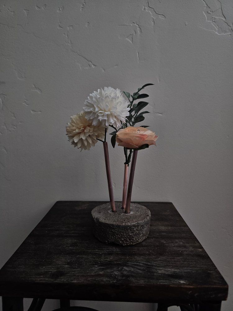 Copper & Concrete Bud Vase | Handmade
