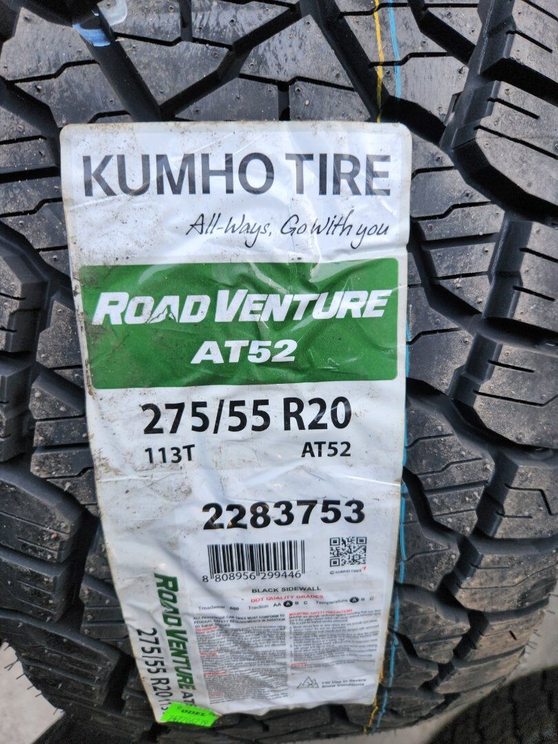 275/55r20 kumho road venture at52