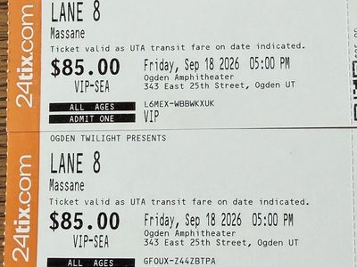 Lane 8 -- Ogden Twilight VIP Tickets