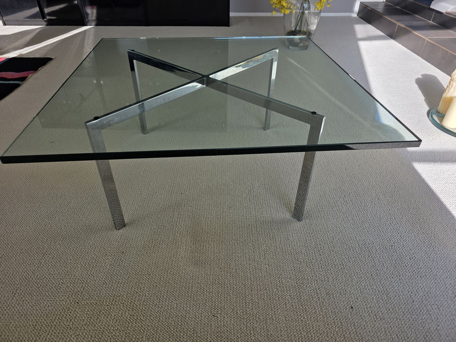 Vintage Glass Coffee Table
