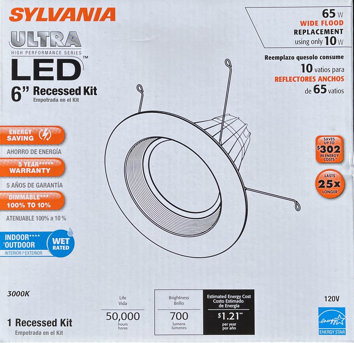 Sylvania 6" LED Recessed Kit