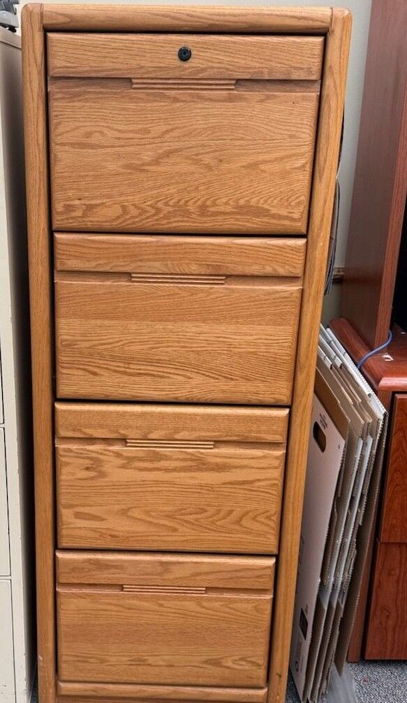 Oak File Cabinet