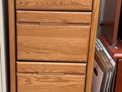 Oak File Cabinet