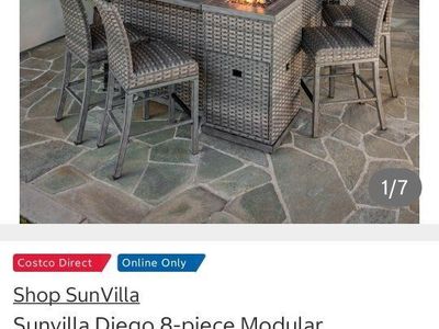 patio furniture bar set