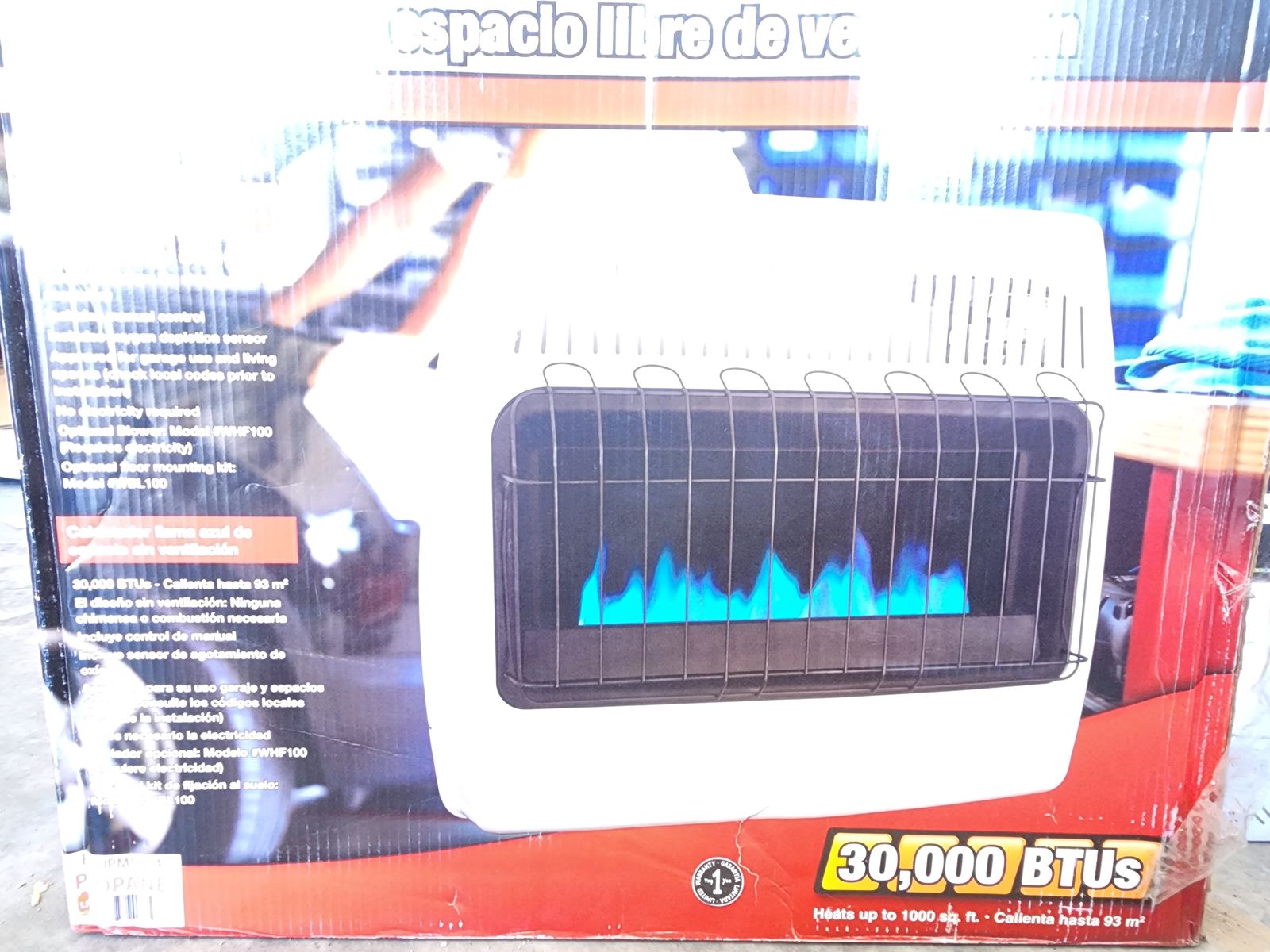 New 30k btu propane heater