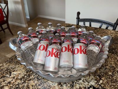 Large Pewter Entertain Beverage Bowl