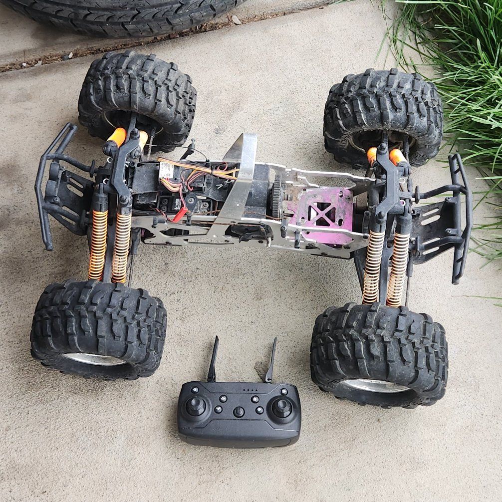 nitrous rc car frame and remote
