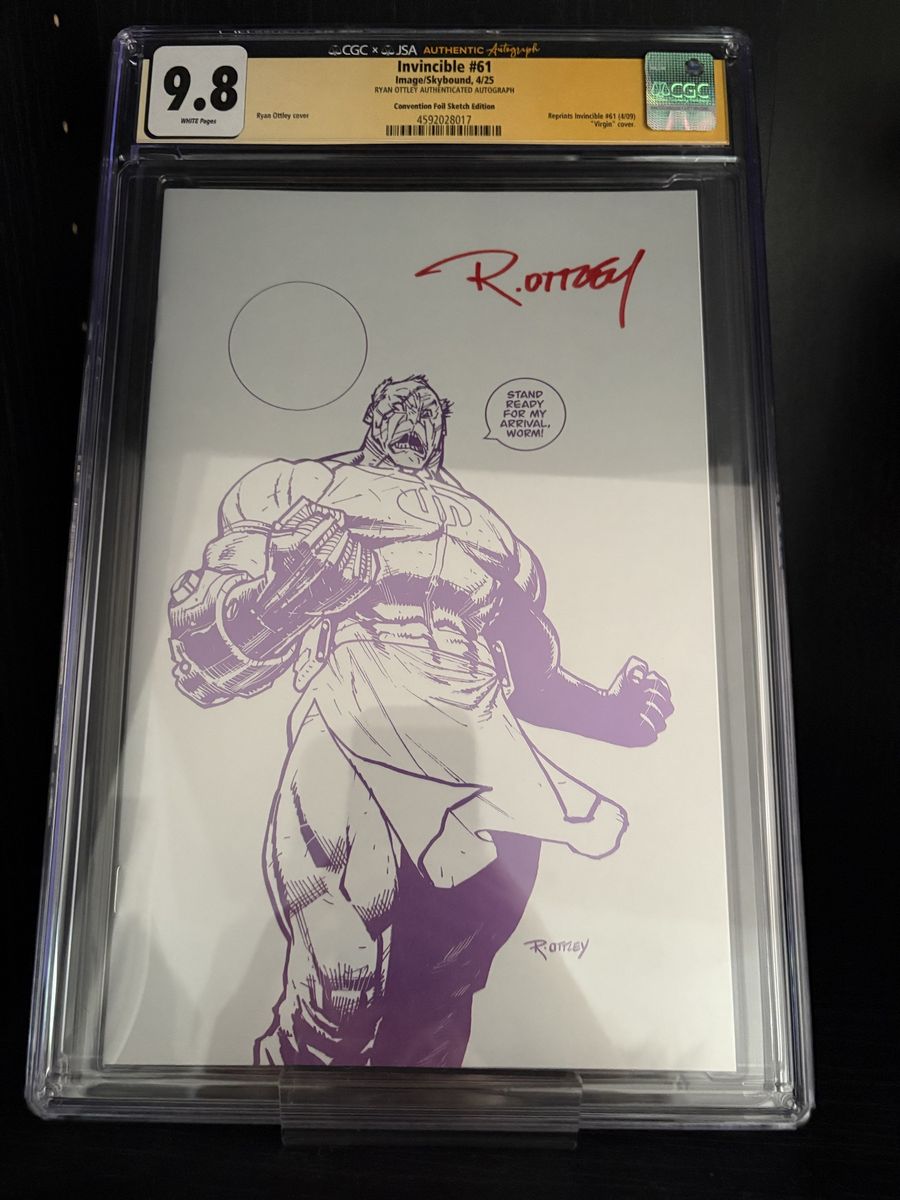 Invincible #61 | Ryan Ottley C2E2 Sketch Spot Foil Variant | CGC 9.8 CONQUEST