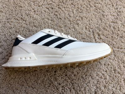Adidas Mens Spikeless Golf Shoes White Black Gum Sole size 9.5 men’s