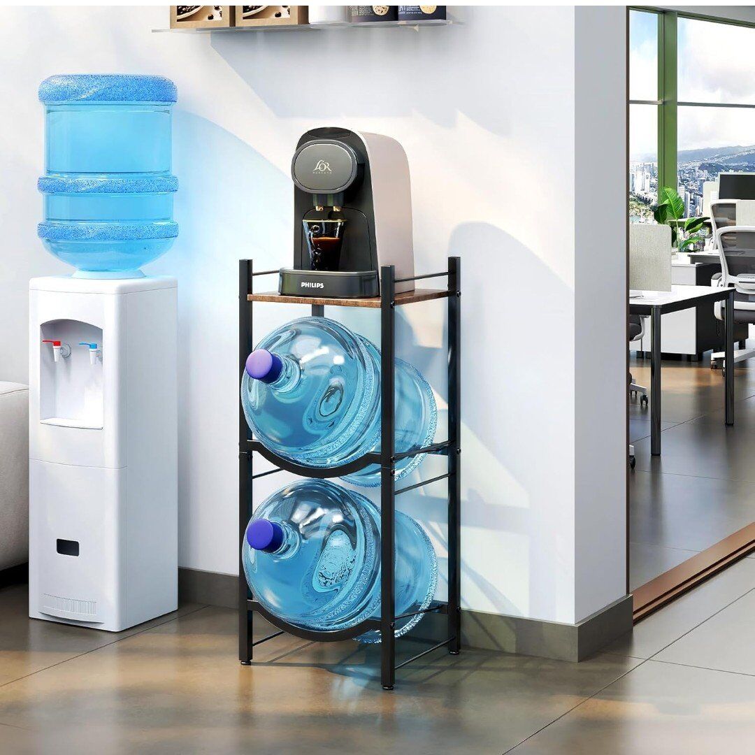 TC-HOMENY 5 Gallon Water Jug Holder, 3-Tier.