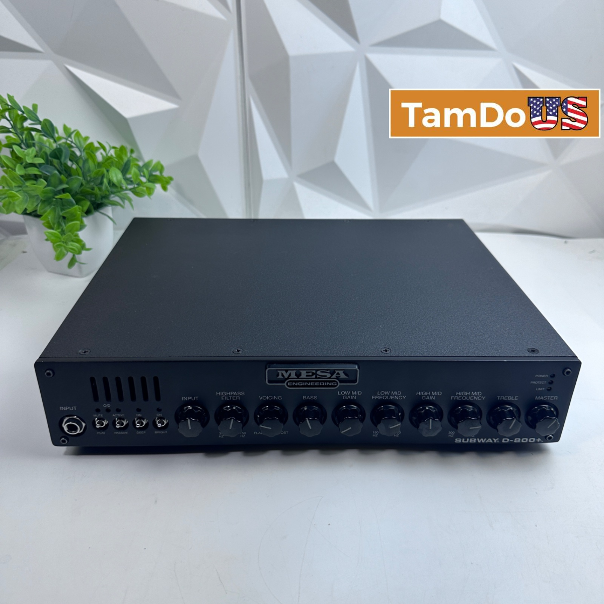 Mesa Boogie Subway D-800+ Lightweight 800-Watt Class D Bass Amplifier Head D8P