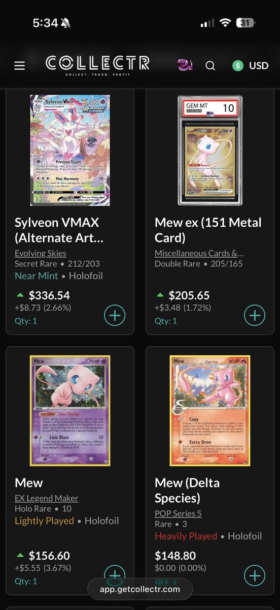 Pokemon Cards Singles and Slabs