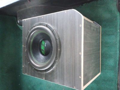 I build custom subwoofer boxes + install