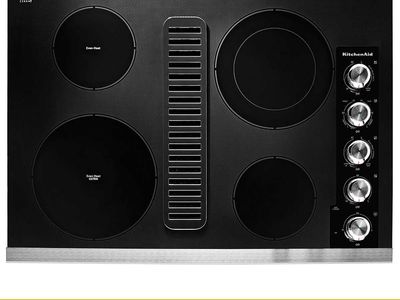 KitchenAid KCED600GSS 30in Electric Downdraft Radiant Heat Cooktop 1356443 #96540