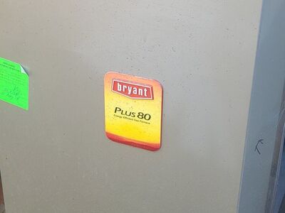 Used Bryant plus 80 furnace