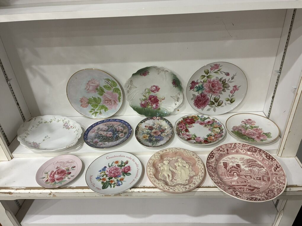 Vintage Decorative Rose Plates and more - $10 each or $40 takes all