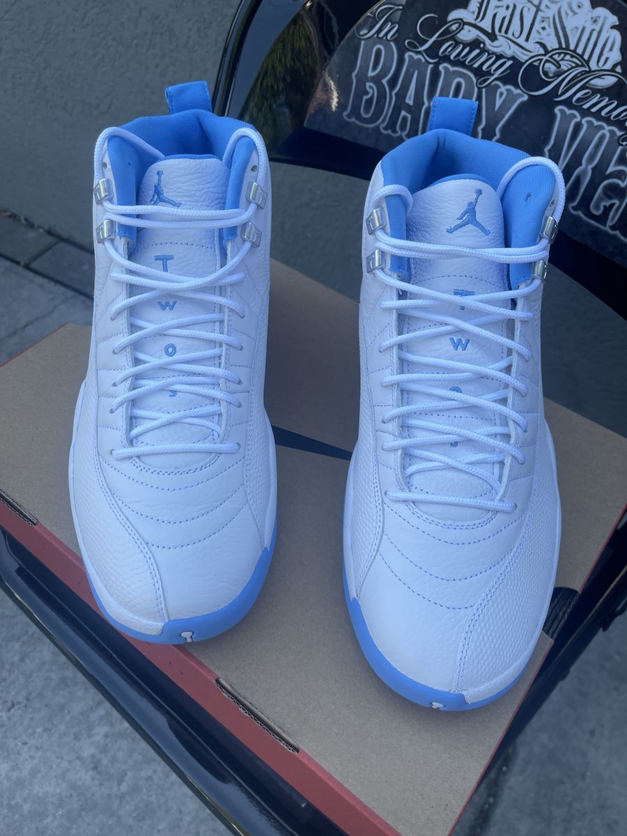 Air Jordan 12 Retro White/University Blue Size 11.5