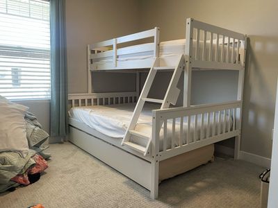Twin Over Twin Kids Bunk Bed – Solid Wood – Great Condition