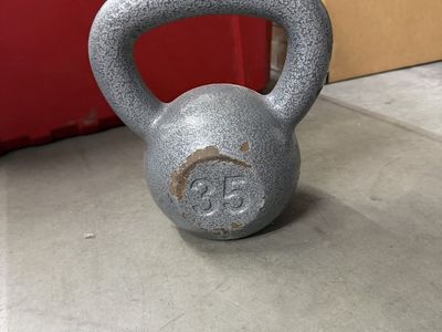 35lb and 50lb kettlebells