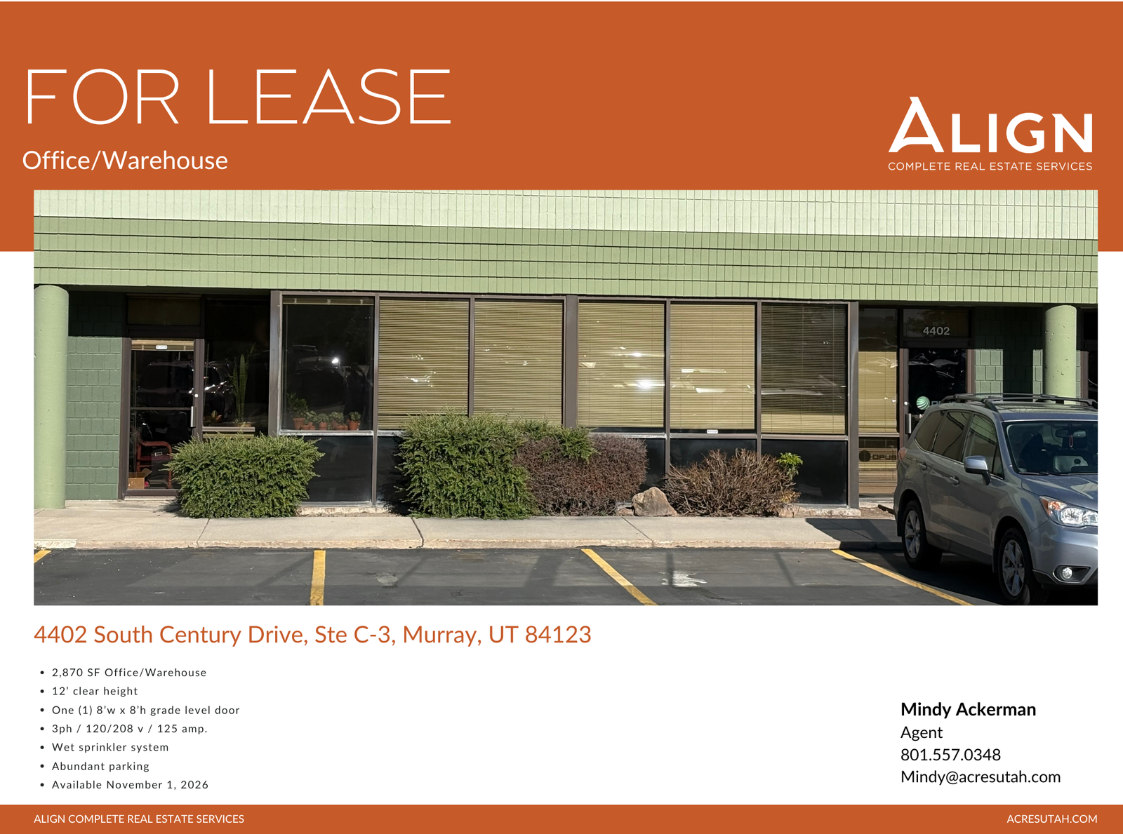 Office/Warehouse for Lease