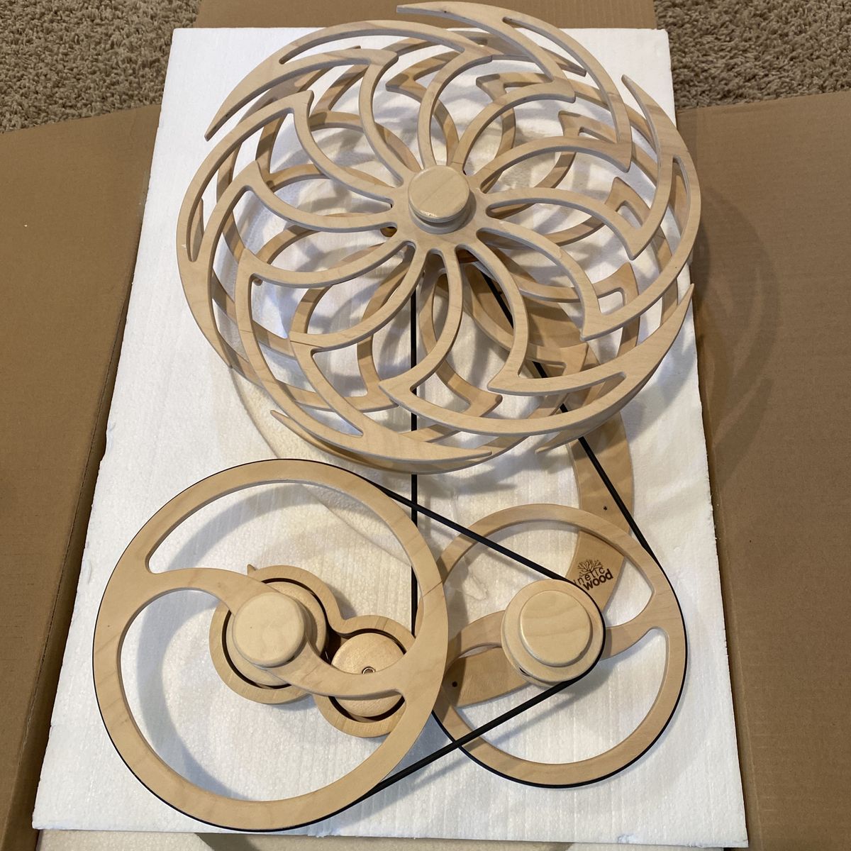 Kinetic Wood Sculpture