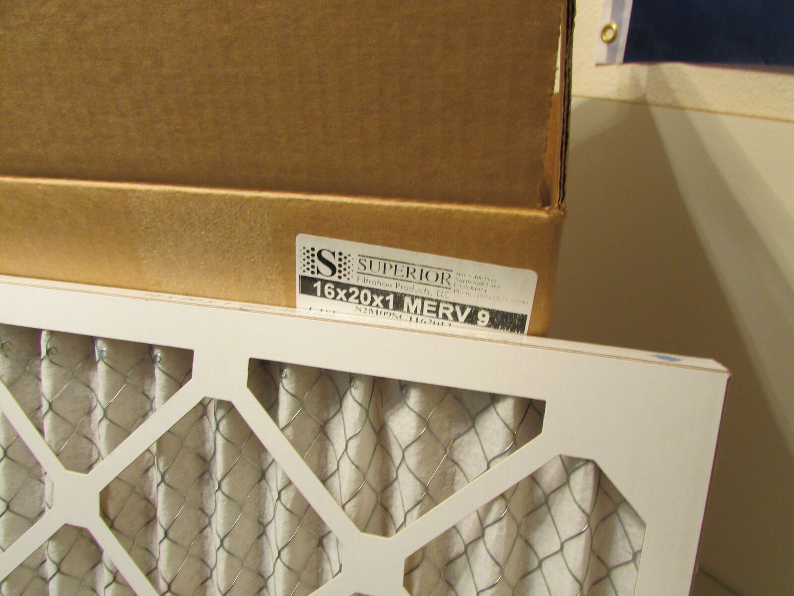 (12 pack) 16x20x1 MERV 9 pleated air filters