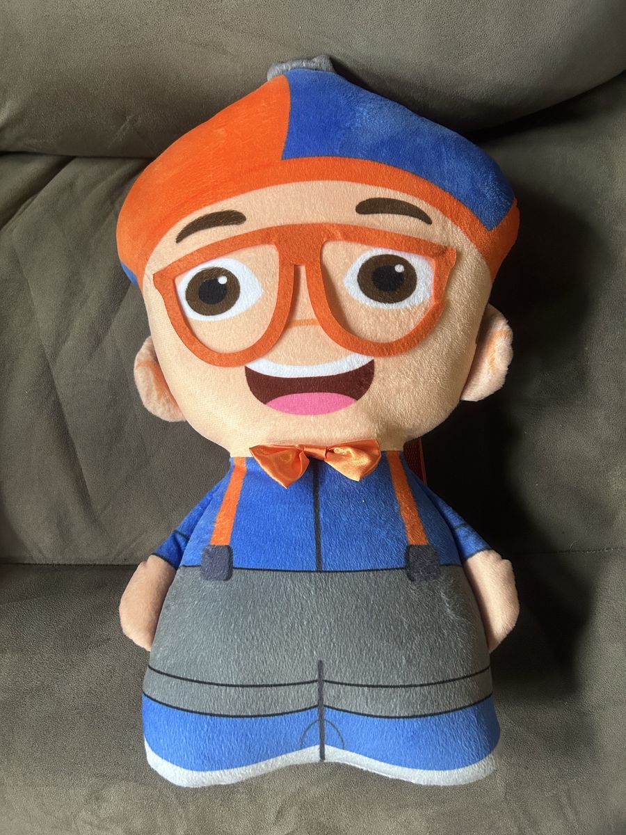 Blippi Plush Character Backpack - Soft Stuffed Toy with Adjustable Straps
