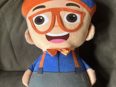 Blippi Plush Character Backpack - Soft Stuffed Toy with Adjustable Straps