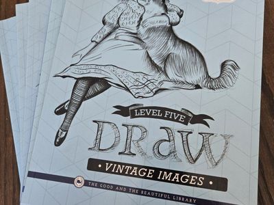 The Good and the Beautiful Library Draw Vintage Images Levels 1-5 Art Instruction Book Set