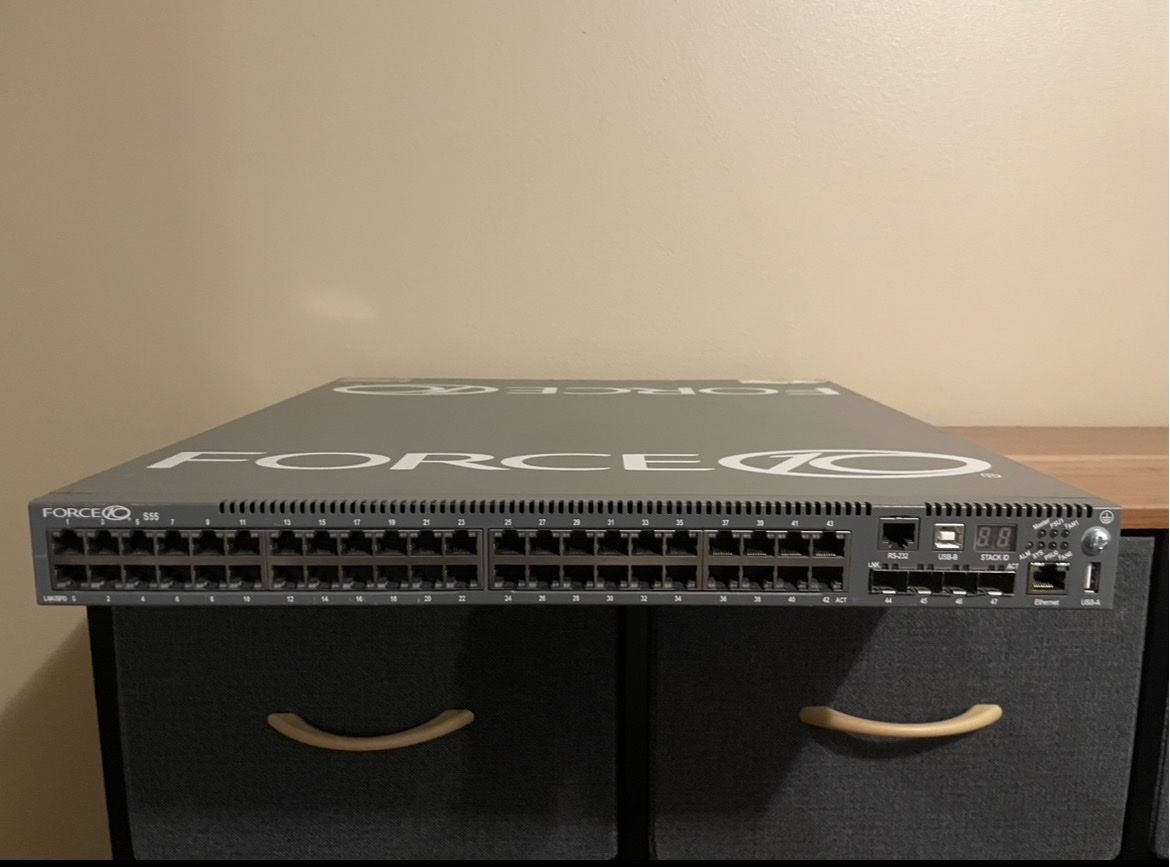 Force10 S55 44-Port Managed Gigabit Switch | Dual PSU | Dual 10Gb SFP+ Modules | Data Center Grade