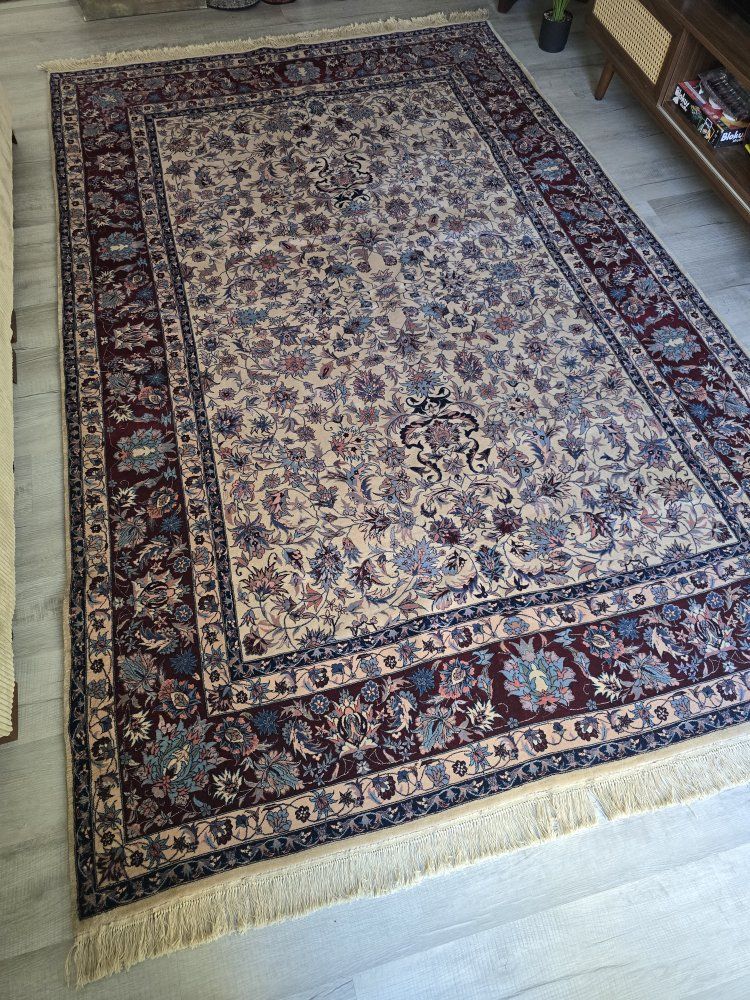 6x9 New Fine Handwoven Wool Rug, Persian Style