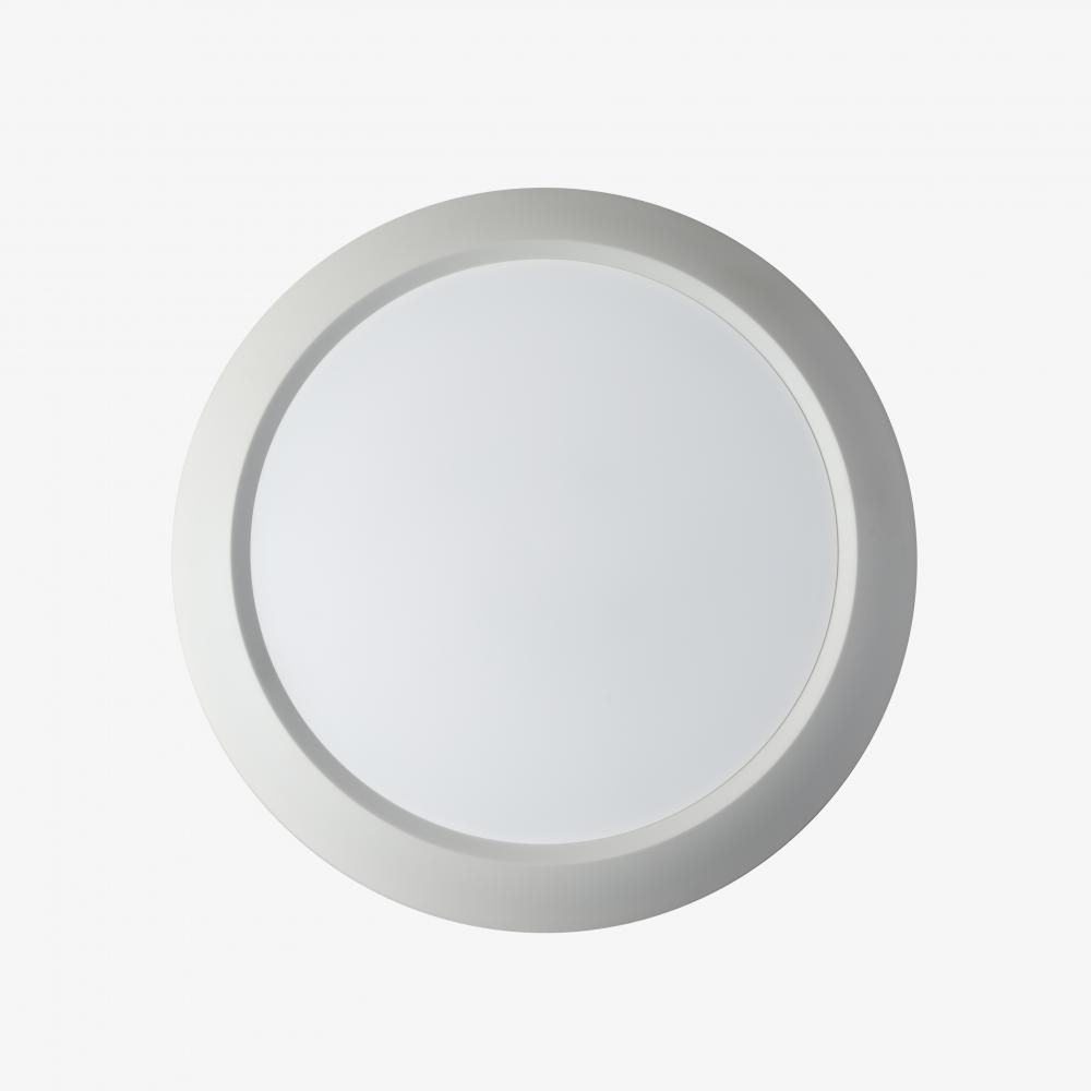 Modern, 13" LED Disc Light White Finish
