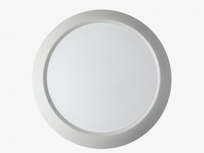 Modern, 13" LED Disc Light White Finish