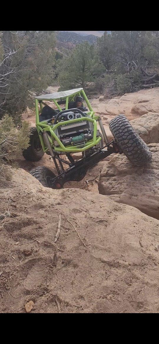 Custom Green Off-Road Rock Crawler Buggy Tube Chassis 4 seater