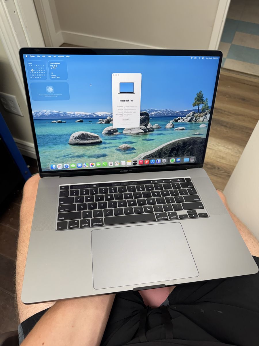 2019 Macbook Pro 16" | 16 Gb Ram | 500 Gb Storage