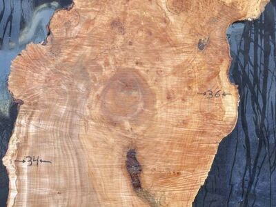 Live edge Highly Figured Maple wood slab