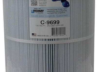 Unicel C-9699 100 Square Foot Replacement Pool Filter Cartridge with 194 Pleats