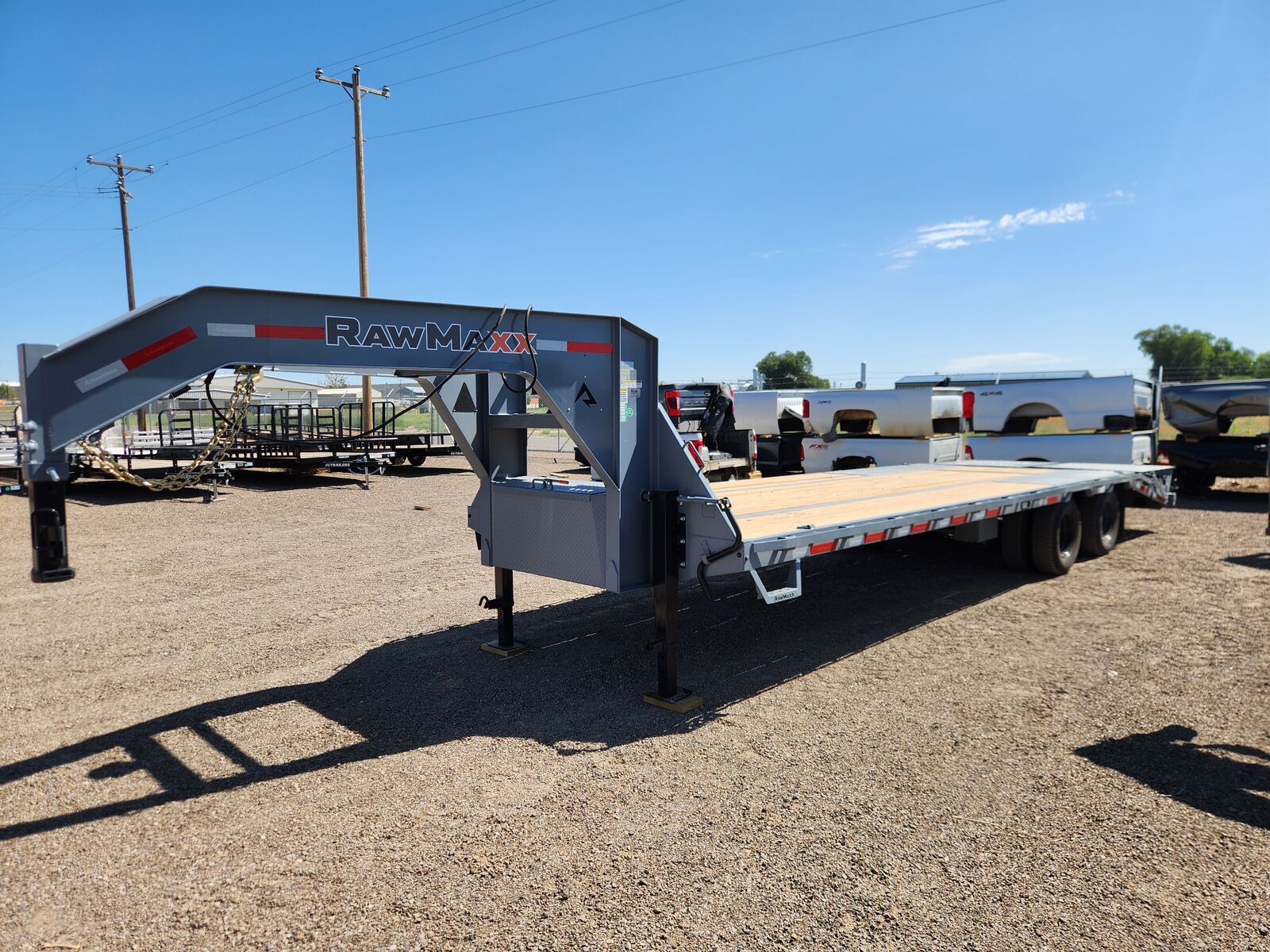 Raw Maxx FDX 102'x28' Tandem Dual Flatbed, 5' Dove w/Maxx