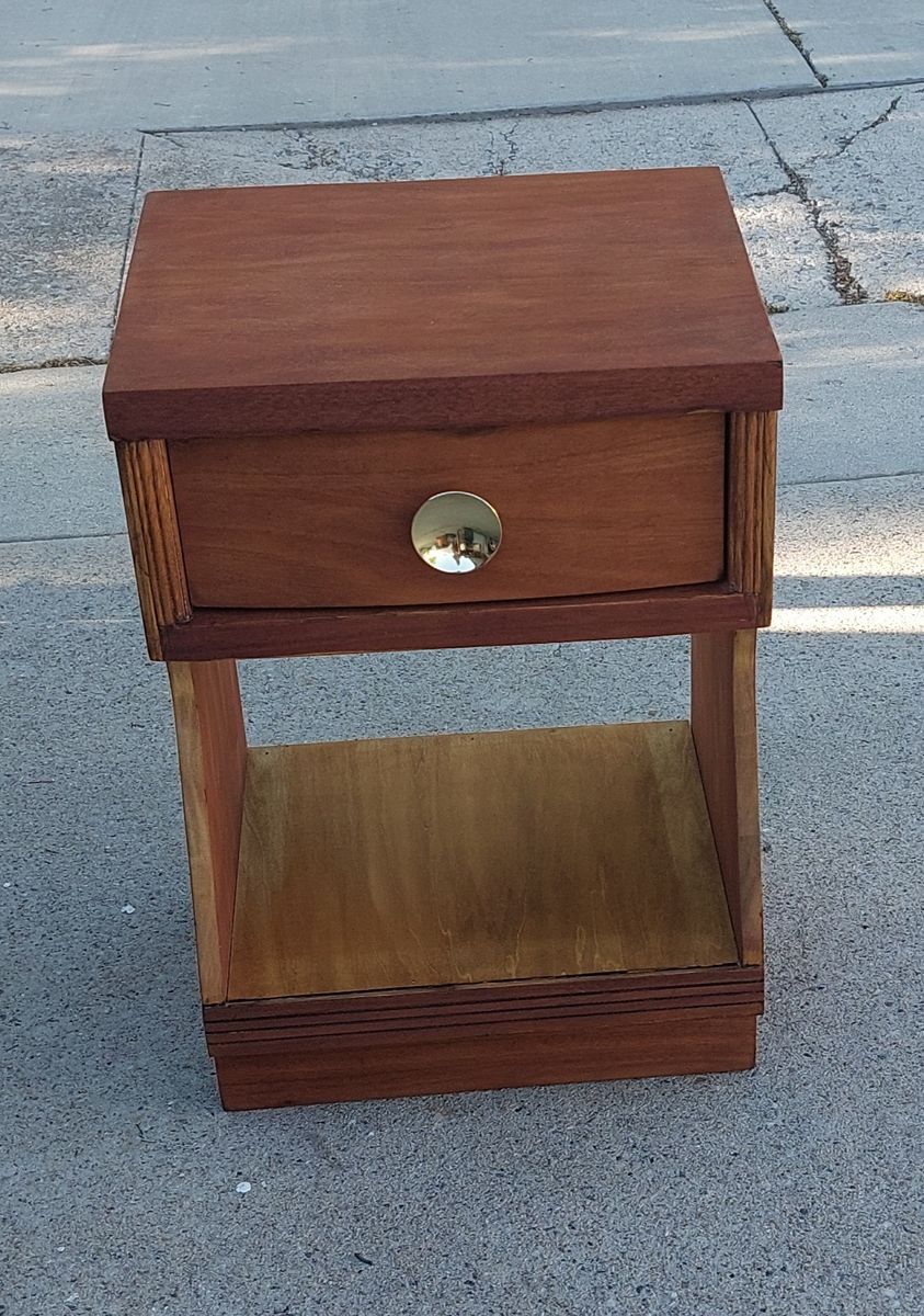 Nightstand Mid Century Modern 1 Drawer