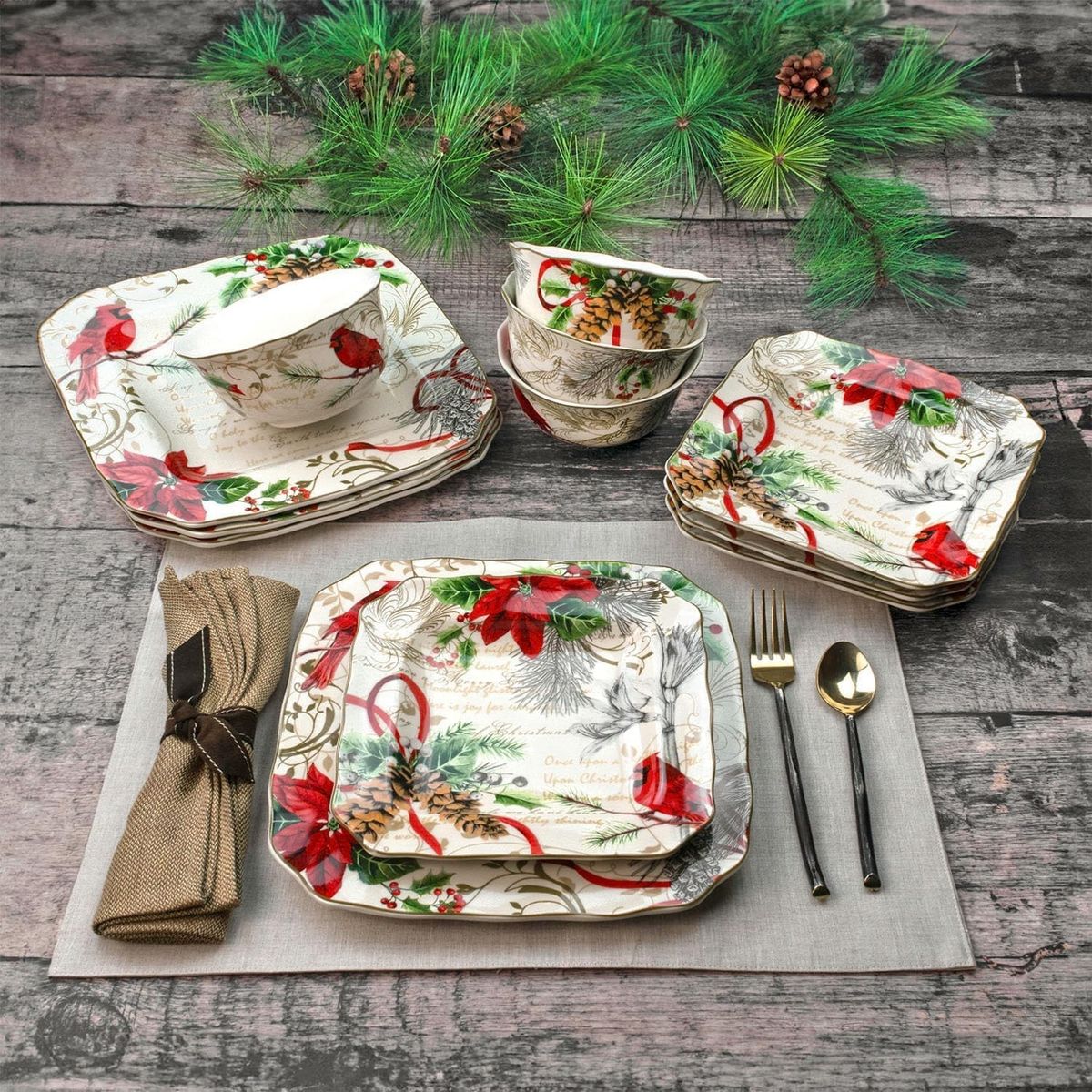 Holiday 12-piece Dinnerware Set 1840302 #99777