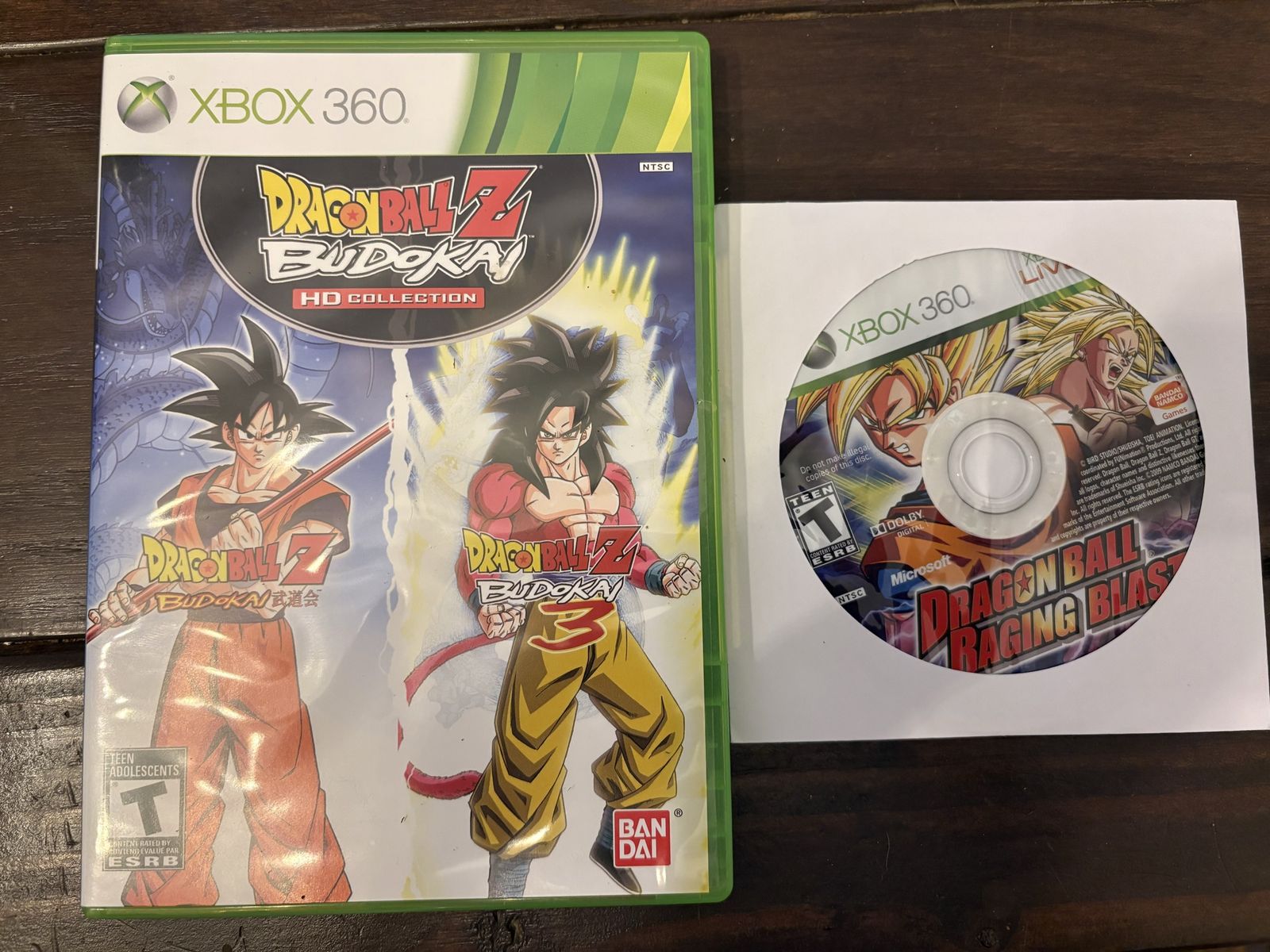 Dragon Ball Z Budokai HD Collection & Raging Blast Xbox 360 Bundle