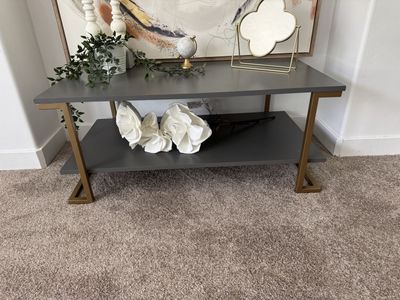 Modern Grey and Gold Coffee Table!