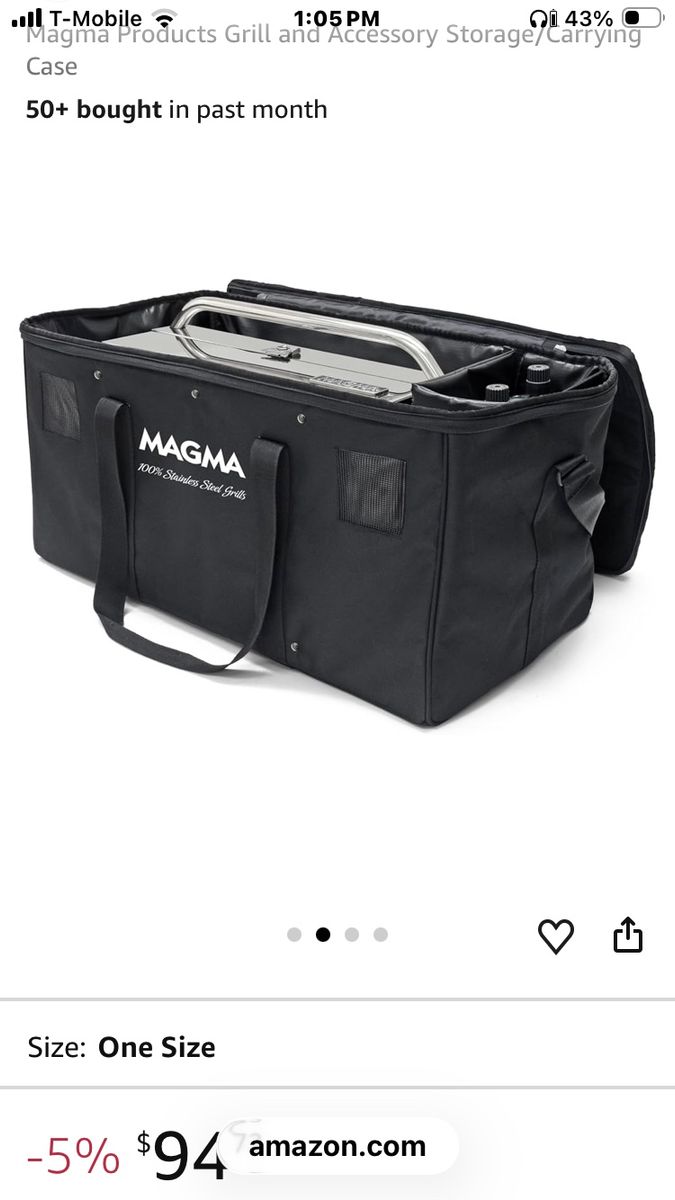 Magma Products Grill & Accessory Storage/Carrying Case Large 16x30x13
