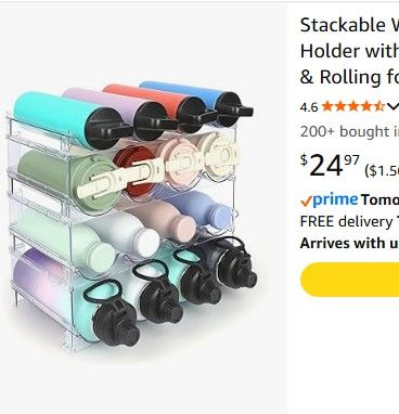 Water bottle organizer - NEW