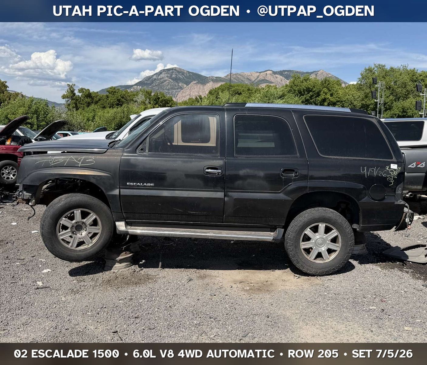 2002 Cadillac Escalade 1500 Parts - UTPAP Ogden